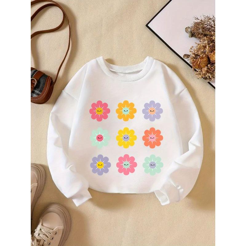 Kids Sweatshirt Creative Letter Pattern Fashionable Casual Crew Neck Sweatshirt Is Suitable for Daily Party Holiday Gifts