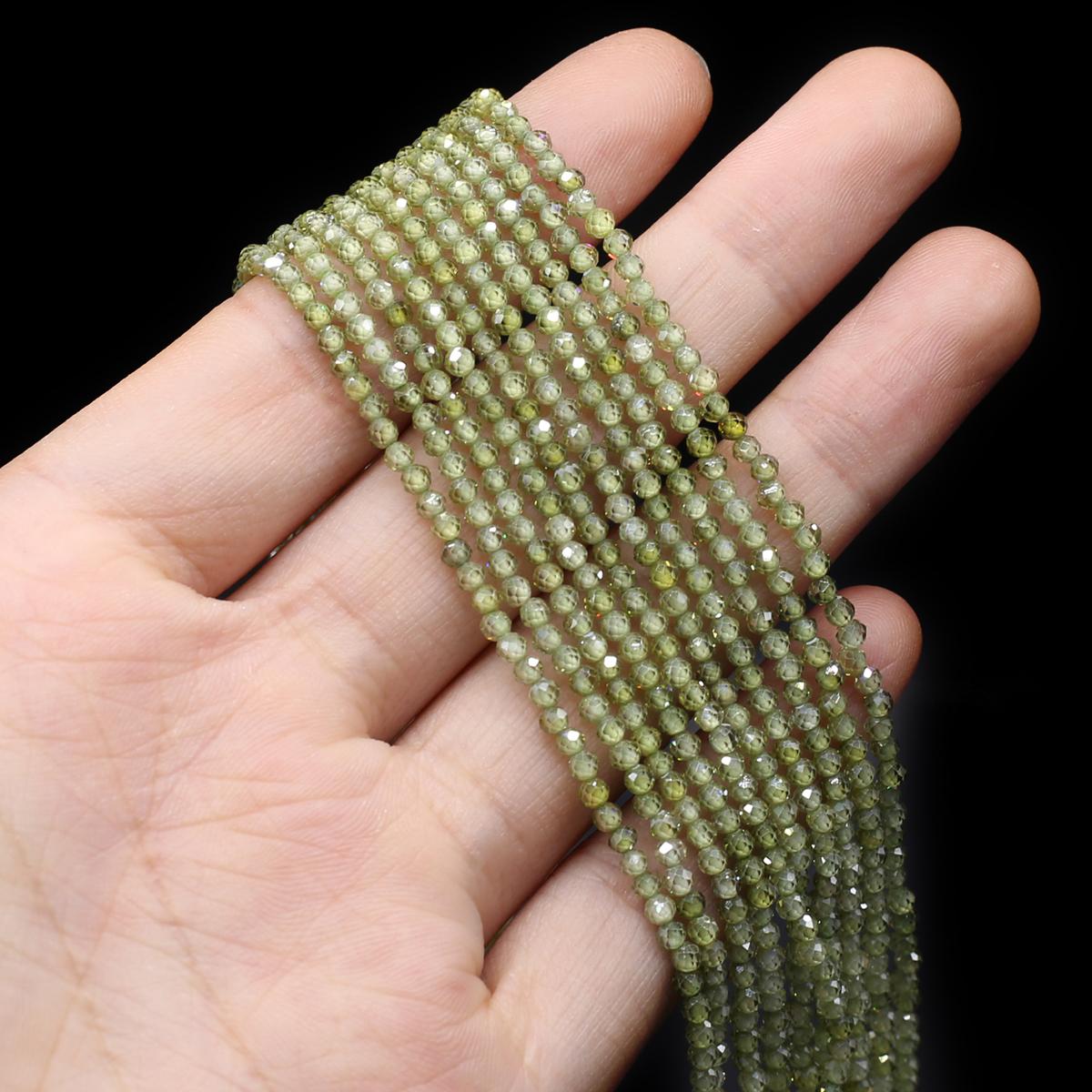 

Натуральный камень граненые бусины циркон маленькие бусины 2 мм подвески для изготовления ювелирных изделий DIY ожерелье браслет серьги аксессуар 2mm