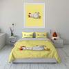 Cartoon white chicken collapsed Bedding Set for Kids Luxury Gift 3pcs Digital Print Comforter Set Soft Comfortable Breathable