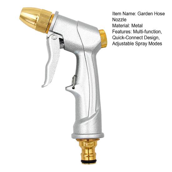 Garden Hose Nozzle Heavy Duty Car Wash Foam Sprayer High Pressure Hose Nozzle Adjustable Nozzle for Car Washing Gardening Yard Cleaning