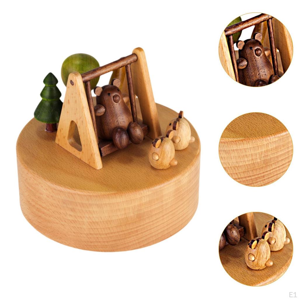 Holz Spieluhr Dekoration für Wohnzimmer Party Tischplatte Ausstellung