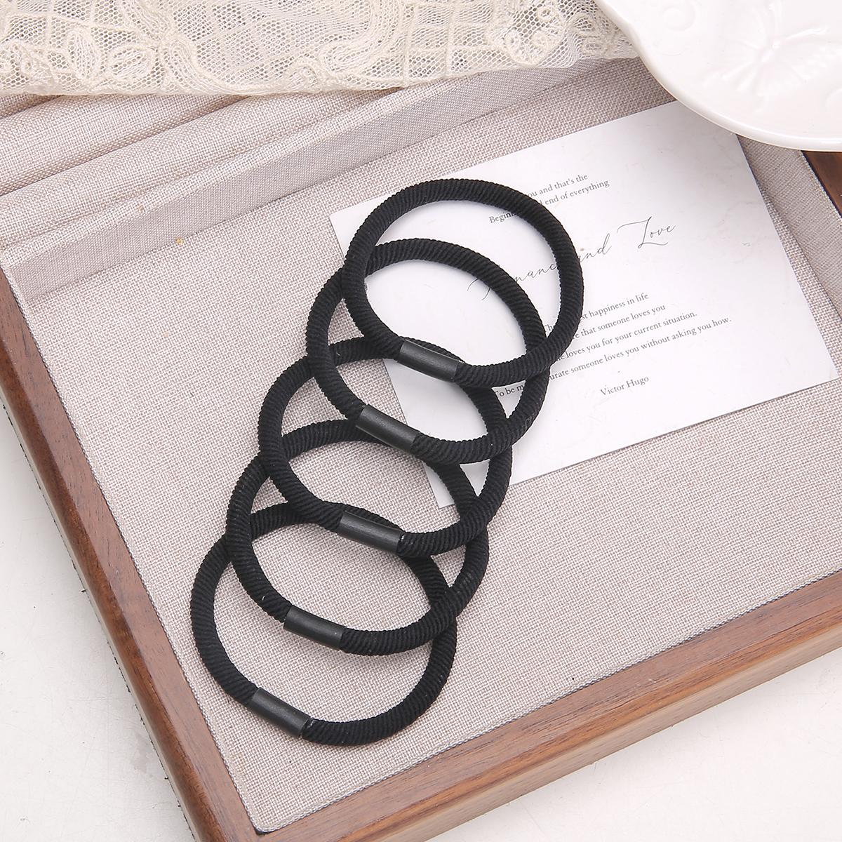 

20 шт. высокоэластичная повязка на голову, кольцо для волос, модный головной убор для девочки, милая резинка, аксессуары для волос чёрный