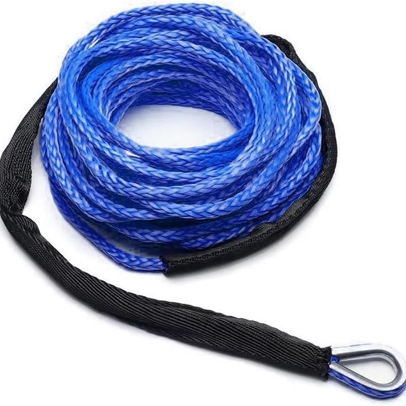 

6mmX15m Winch Rope String Line Towing Rope 10000LBS Carwash Maintenance String for ATV UTV Off-road Longer Wear Cycle синій