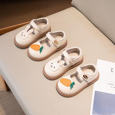 Girls' Princess 2024 New Baby Baby Soft-soled Small Leather Fashionable and Cute Children's Boom Shoes