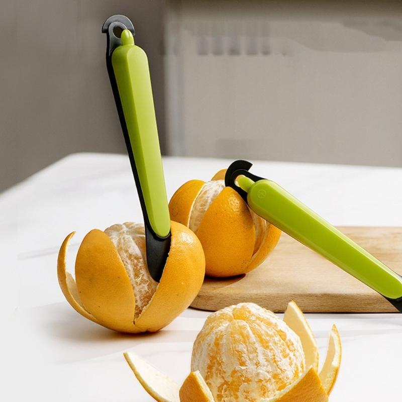 PP and ABS Orange Peeling Instrument Comfortable Handle Citrus Peeling Tool Space Saving Skinner with Hanging Hole