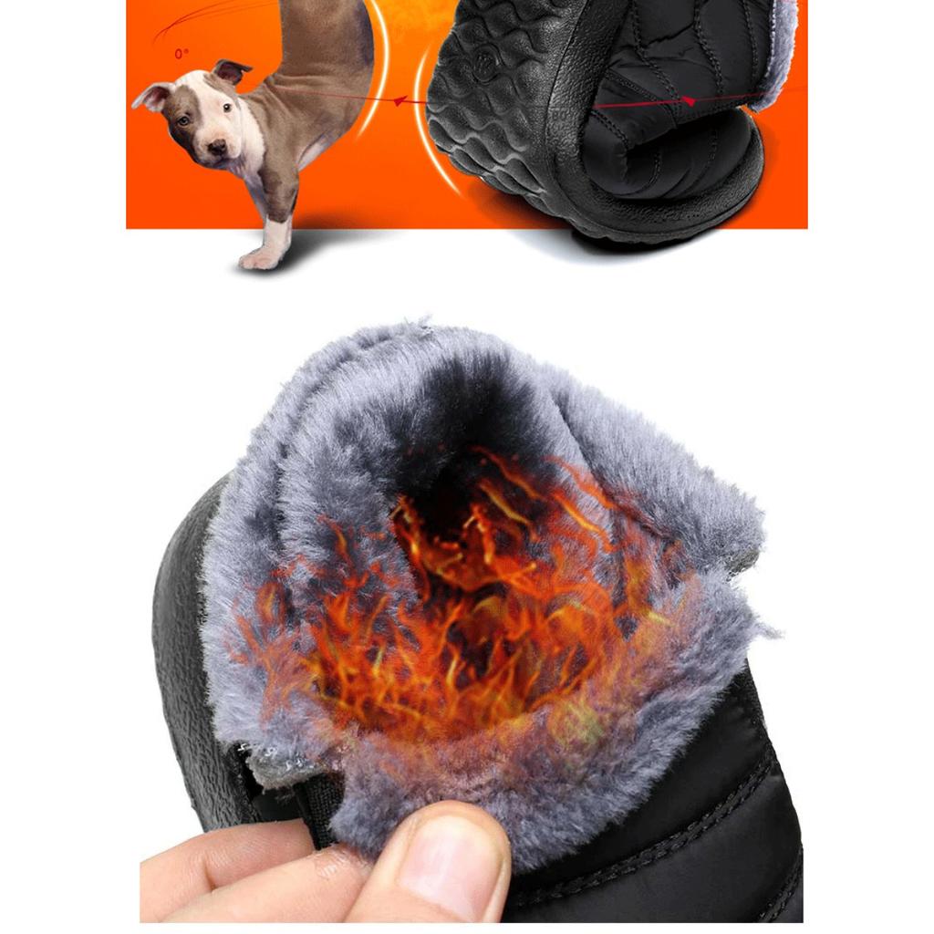 Ultra Warm Winter Boots - Anti Slip Thick Sole, Snow Boots with Polar Level Insulation, Low Heel, Round Toe, Fabric Lining, Hiking Boots