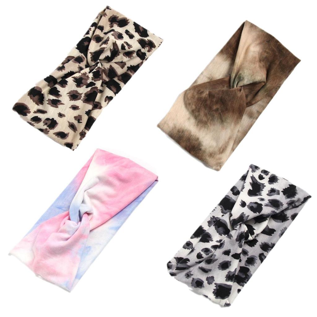 Leopardenmuster Batik Stirnband & Haarband für den Sommer