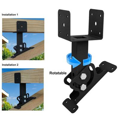Roof Riser Bracket Kit High Strength Rustproof Corrosion Resistant Powder-coated Adjustable Pergola Roof Riser Beam Bracket