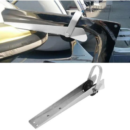 Boat Anchor Roller Gorgeri Anchor Bracket Marine Grade 316 Stainless Steel Boat Bow Anchor Roller Bracket for Yacht Lift Roller