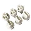 Alumina Ceramic Lamp Holder with Two-Hole Base, High-Temperature Insulating Accessories