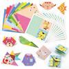 Zestaw do Origami 30-96 Sztuk 48 Zagadek Logicznych Zabawka Edukacyjna STEM Dla Nastolatków Początkujących Gra Podróżna Składanie Papieru Uzupełnianie Obrazka Prezent Dla Dzieci od 3 Lat