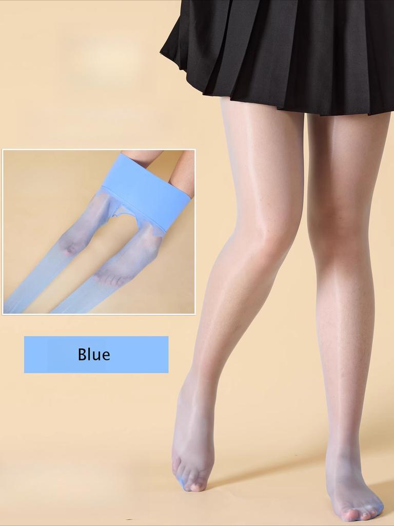 Seamless 5D Ultra-Thin Pantyhose for Women Sexy Tight Fit Oil-Shiny Transparent Stockings Breathable  Clubwear Medias