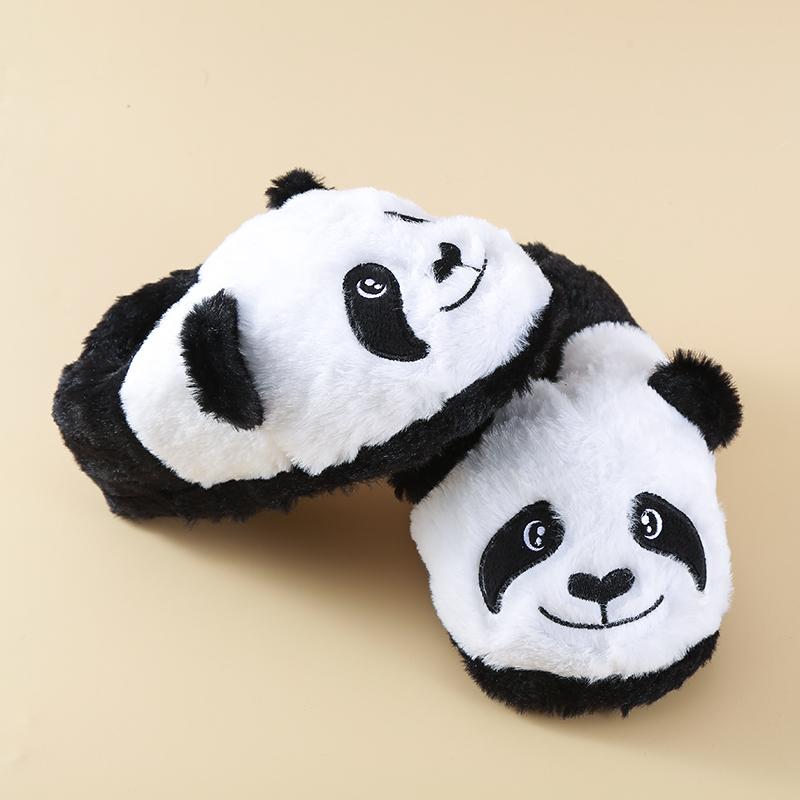 Kleine Kinder Panda Design Schlupf-Slipper Hausschuhe Winterschuhe