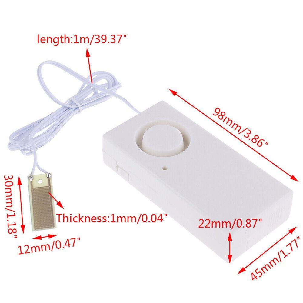 Flood Alert Bath Tub Sink Overflow Detector 120dB Water Leakage Alarm Detector Water Leak Sensor
