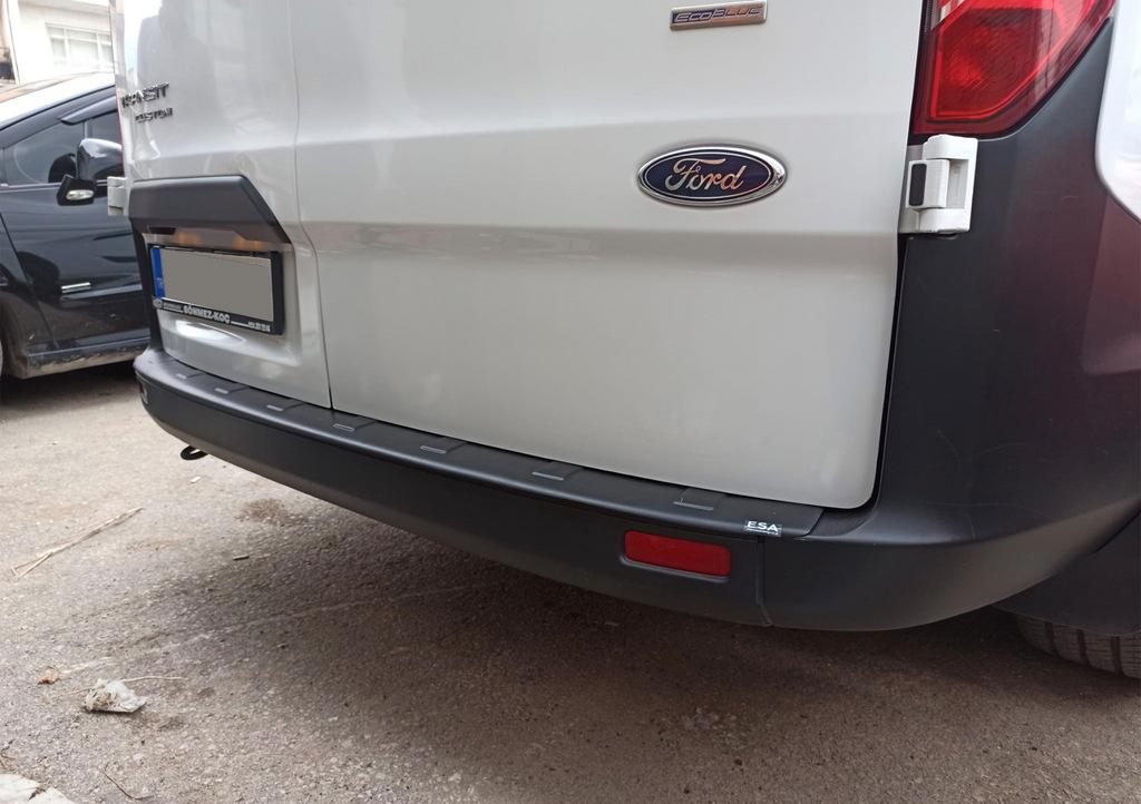 

Накладка на задний бампер Esa (2013-2017, ABS) для Ford Custom