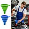 Universal Splash-Proof Oil Funnel Foldable Silicone Multi-Function Funnel Spill Saver For Car Oil Change Laboratory Daily Use