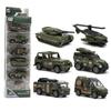 1: 64 Alloy Military Style Car Model,6-piece Set of Car Toys,original Packaging Gift,wholesale