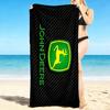 1 Stück John Deere Logo Strandtuch, Schnelltrocknend, Vielseitig einsetzbar für Strand, Pool, Fitnessstudio, Yoga, Zuhause, Reisen, Weihnachten, Halloween, Weihnachtsgeschenk M928881