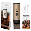 Tragbare elektrische Kaffeemaschine 3-in-1 Kapsel-Kaffeemühle Reise-Kaffeemaschine mit kabelloser Heizung für Auto und Zuhause Camping