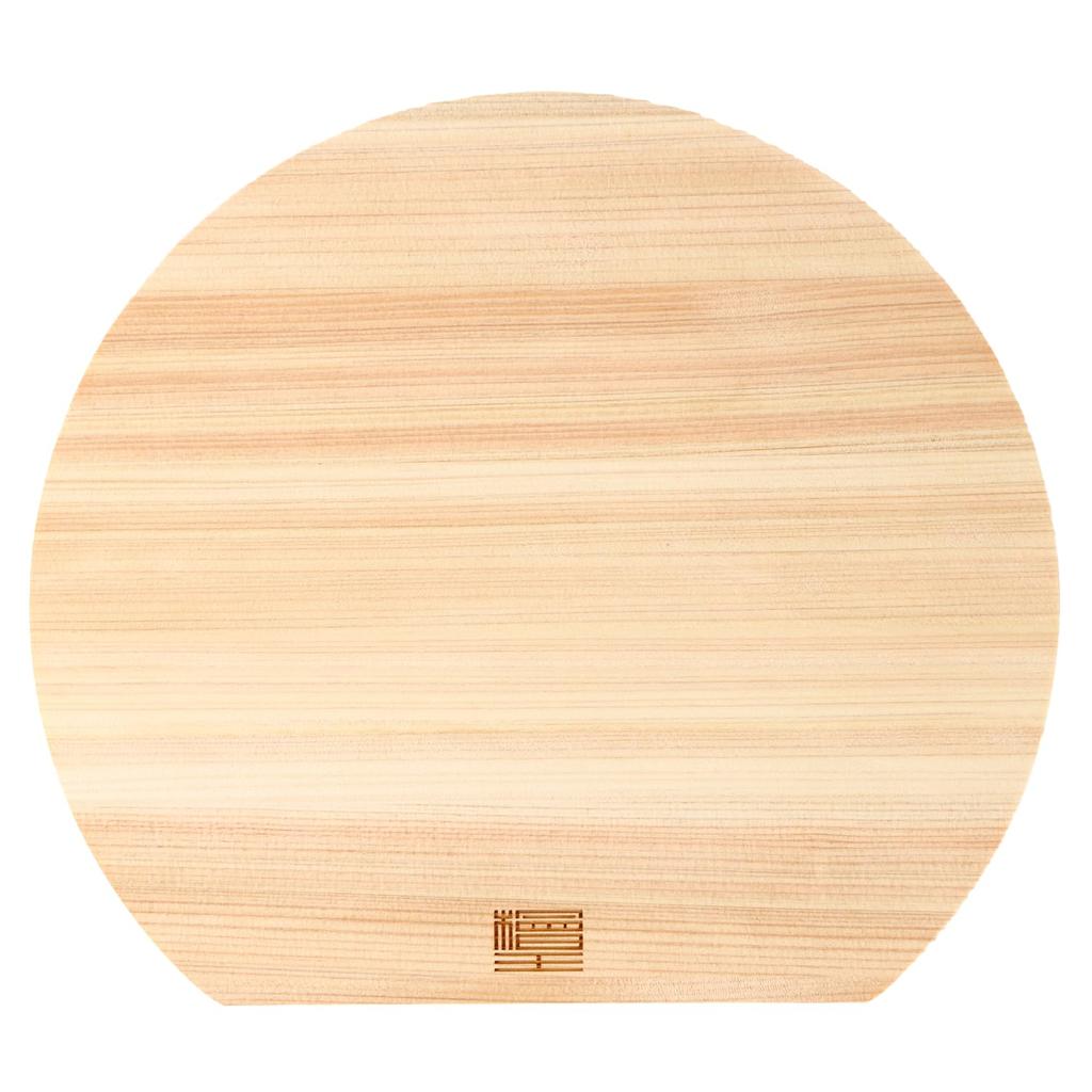 Hinokioh: Made In Japan Hinoki D-Shaped Cutting Board, Small, 27 X 24 X 2 Cm [Wooden Cutting Board, Hinoki]