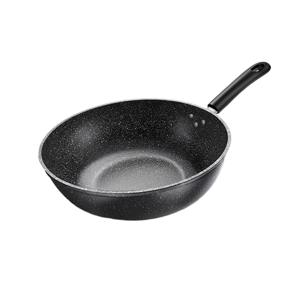 Die- Nonstick Wok Pan, Household Cooking Skillet for All Stovetops