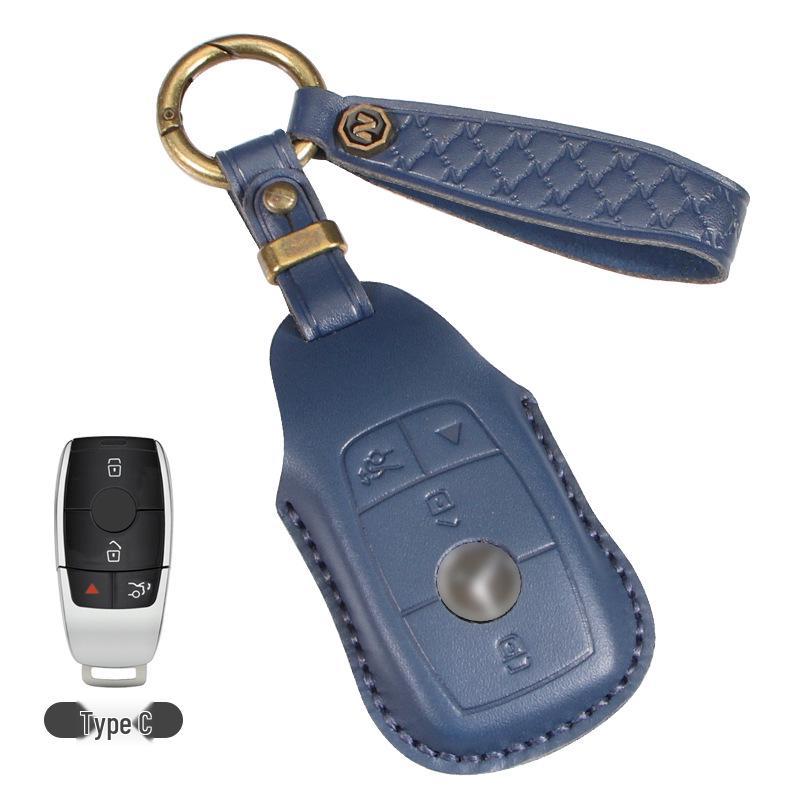 Mercedes-Benz Genuine Leather Key Case for C260L/E300L/GLC300L/A200L/GLE/GLB/GLA Models