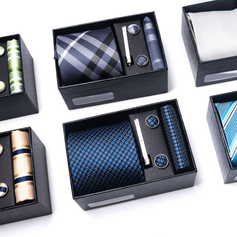Set Regalo Cravatta da Uomo Cravatta da Cerimonia Business Matrimonio