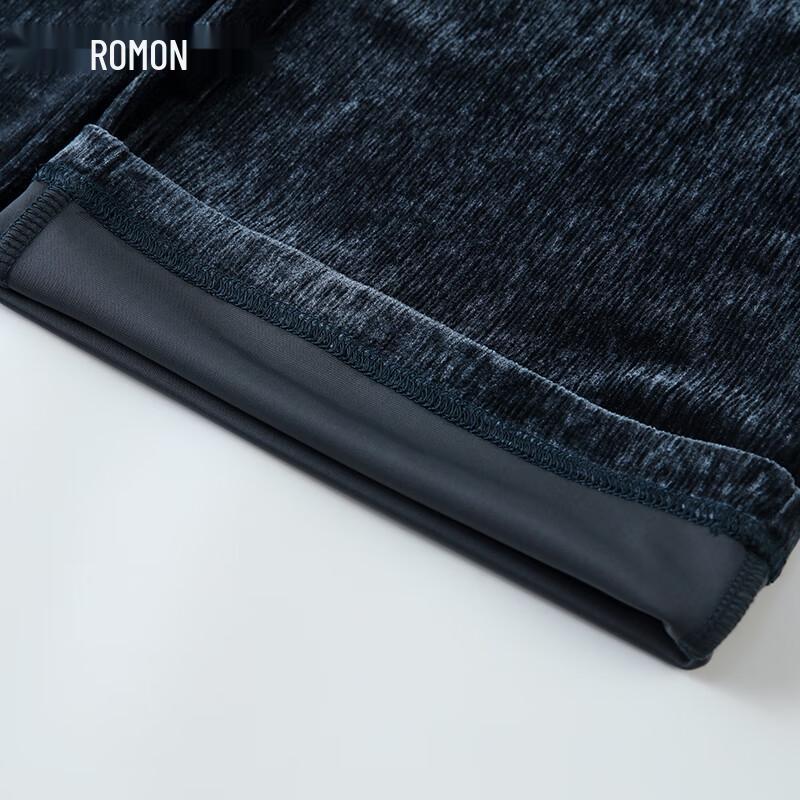 ROMON Women's Velvet Straight-Leg Wide-Leg Casual Pants