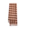 Scarf autumn and winter atmosphere imitation cashmere double-sided plaid scarf women's warm outer shawl simple scarf