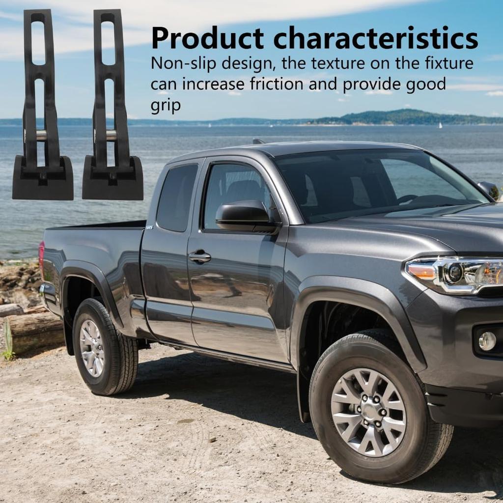 Truck Tonneau Cover Replacement Installation Accessory Rear Clamp Fit for Hard Tri-fold Tonneau Cover, Set of 2