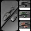 AAMD1 -Zinc Alloy Leather Car Key Case Cover Shell Fob Holder for Citroen Tianyi C5 2022 2020 2019 2017 2016  Car Key Shell Accessories
