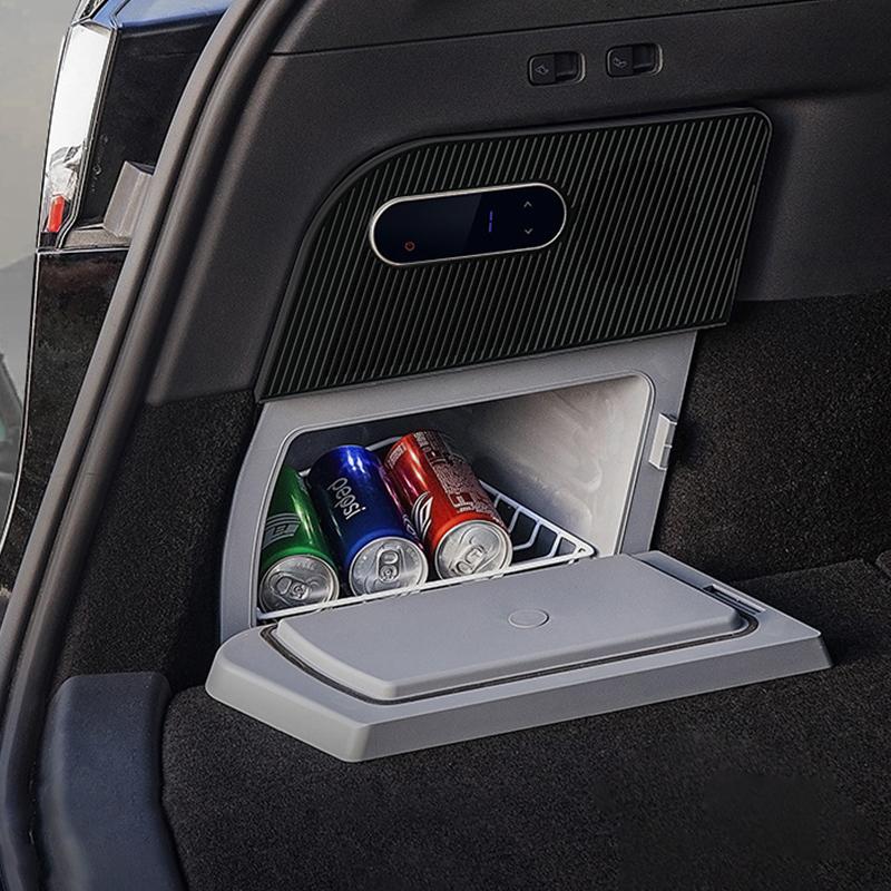 For Tesla Model Y 2019-2025 15L Car Refrigerator Fridge Freezer Compressor Cooling LHD RHD Trunk Fridge Medicine Storage Travel