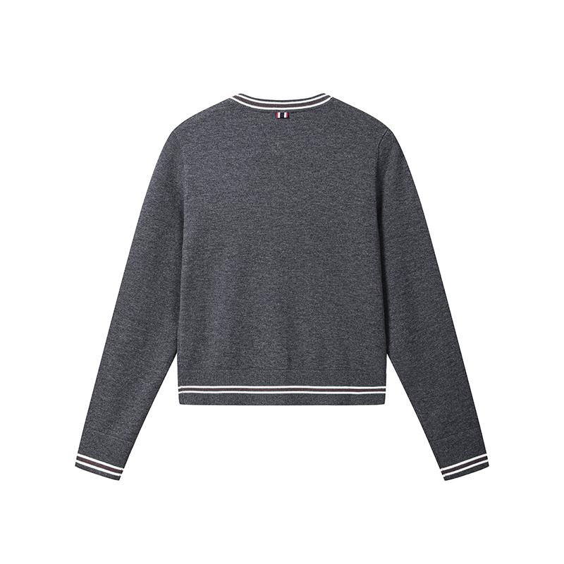 Fila Heritage DNA Woven Soft Fashionable Versatile Knit Sweater Women Tops F51W638401FMG