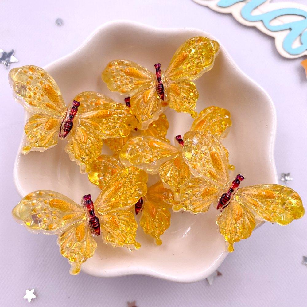 10 шт. Разноцветные блестящие пайетки Кристалл Бабочка Плоская спинка Стразы Аппликация DIY Свадебный Домашний Декор DIY Изготовление Ювелирных Изделий Поделки