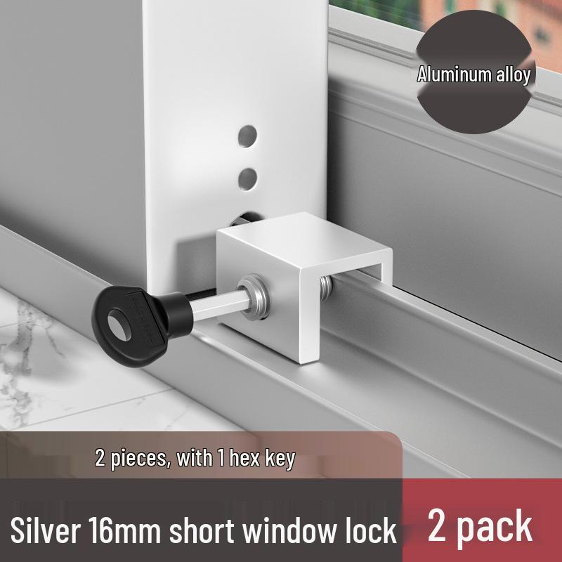 Child Safety Lock for Sliding Windows and Doors - Fixed Limit Locator and Latch