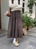 2025 Korean Retro Floral A-Line Skirt: Sweet, Gentle, High-Waisted, and Versatile