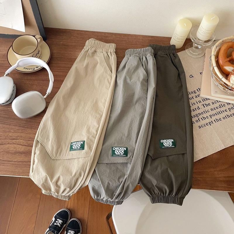 Boys' Summer Pants Quick Drying Sports Lightweight Mosquito Proof Casual Work Pants Children's Loose Fit In Summer