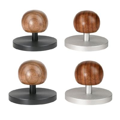 Coffee Powder Tamper Wood and Stainlessly Steel High Strength Great for Professional Baristas