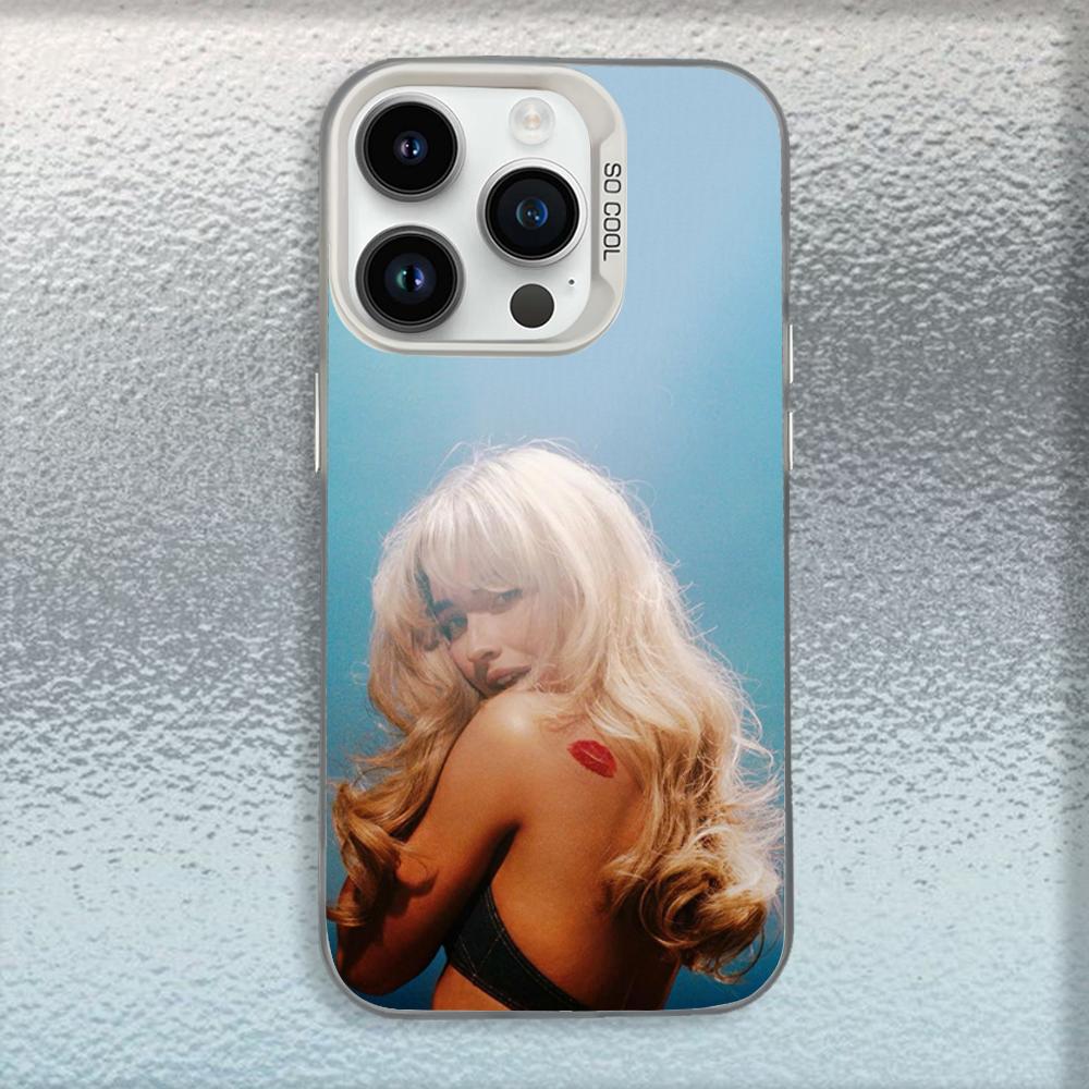 Singer S-Sabrina C-Carpenter Phone Case For iPhone 16,15,14,13,12,11,Mini,Pro,MAX White Matte Shockproof Cover iPhone12