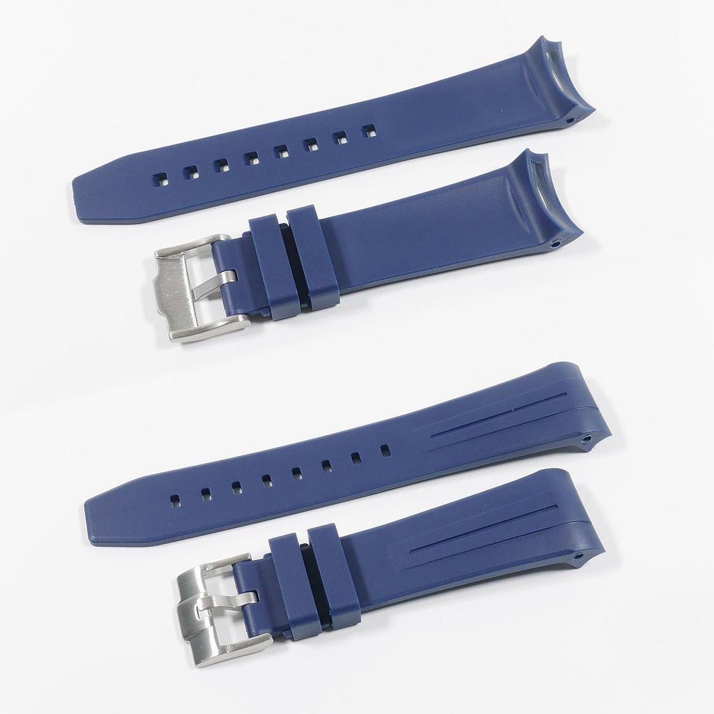 No-brand Blancpain x Swatch exclusive rubber strap, navy, 22mm lug width