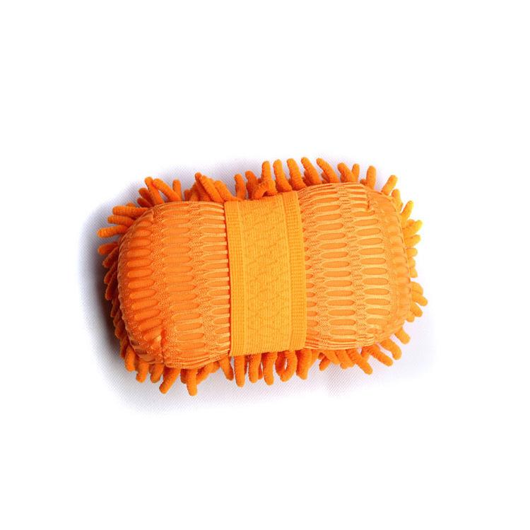 Coral Fleece Car Wash Chenille Sponge and Glove Set
