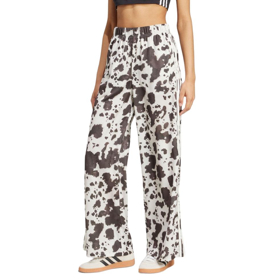 

Adidas Originals Loose Fashion Comfortable Wide Leg Knitted Sports Pants Women Bottoms Black Han-Jade-White KA2668 S