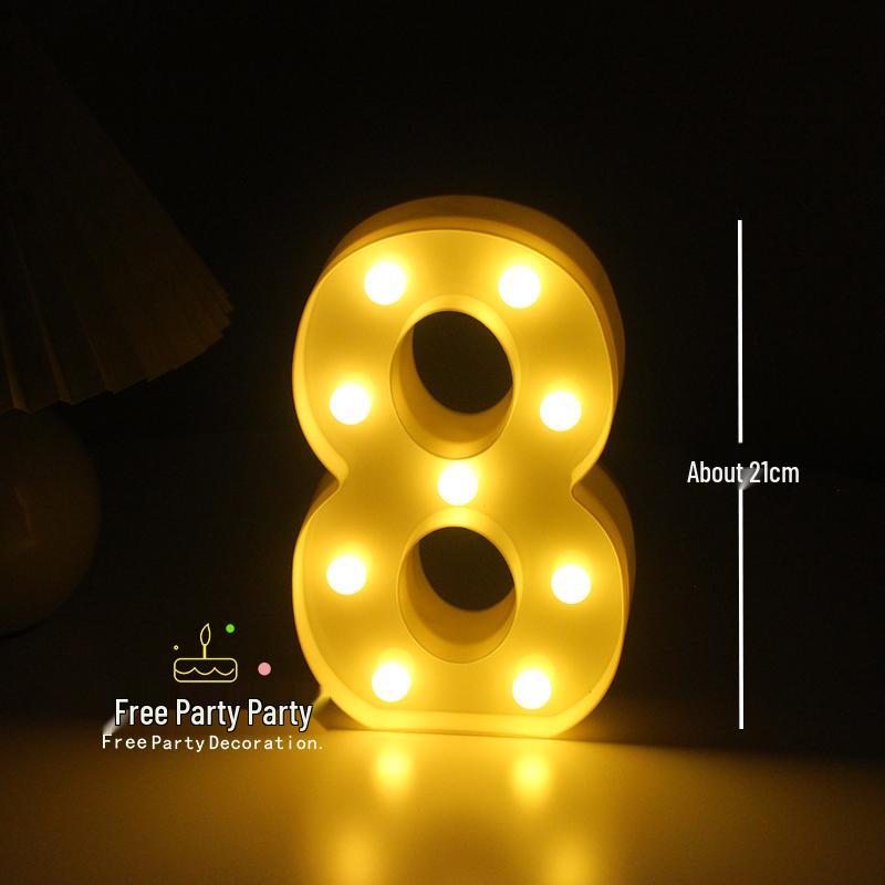 LED Happy Birthday String Lights for Party & Photo Decoration