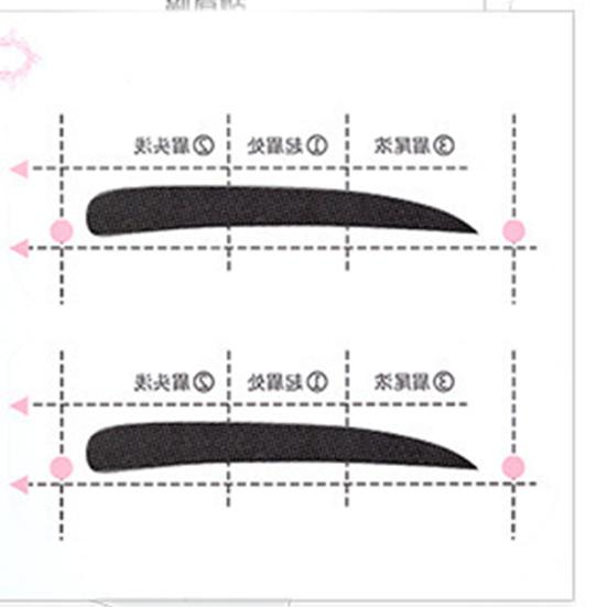 1 Set Eyebrow Stencil Sticker Disposable Brow Shaper Drawing Guide Tools DIY Women Beginner Eyebrow Shaping Template