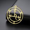  Goddess Sigil of Lilith Pendant Stainless Steel Demon Seal Marbas Pendants Solomon Amulet Jewelry Wholesale