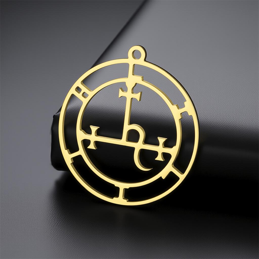 Goddess Sigil of Lilith Pendant Stainless Steel Demon Seal Marbas Pendants Solomon Amulet Jewelry Wholesale