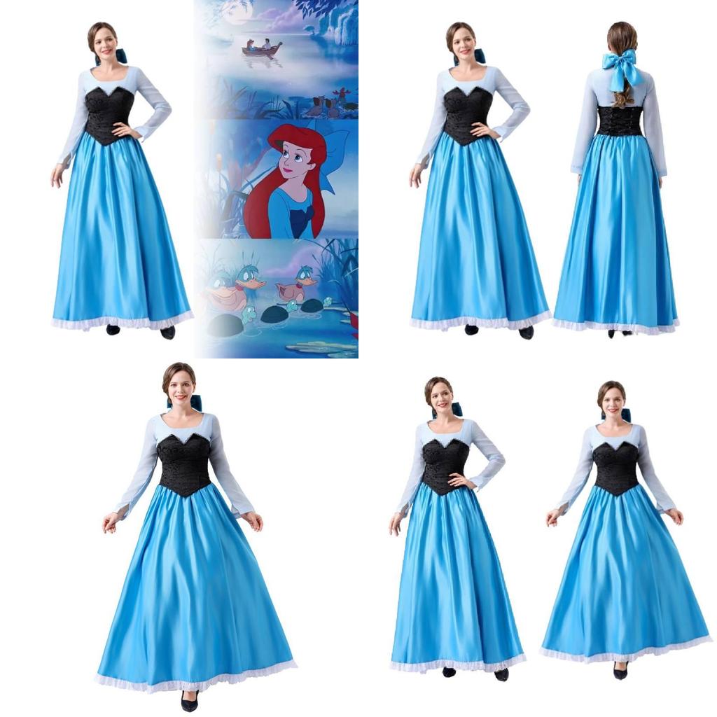 Elegant Polyester Ariel Mermaid Princess Dress For Women Perfect For Cosplay