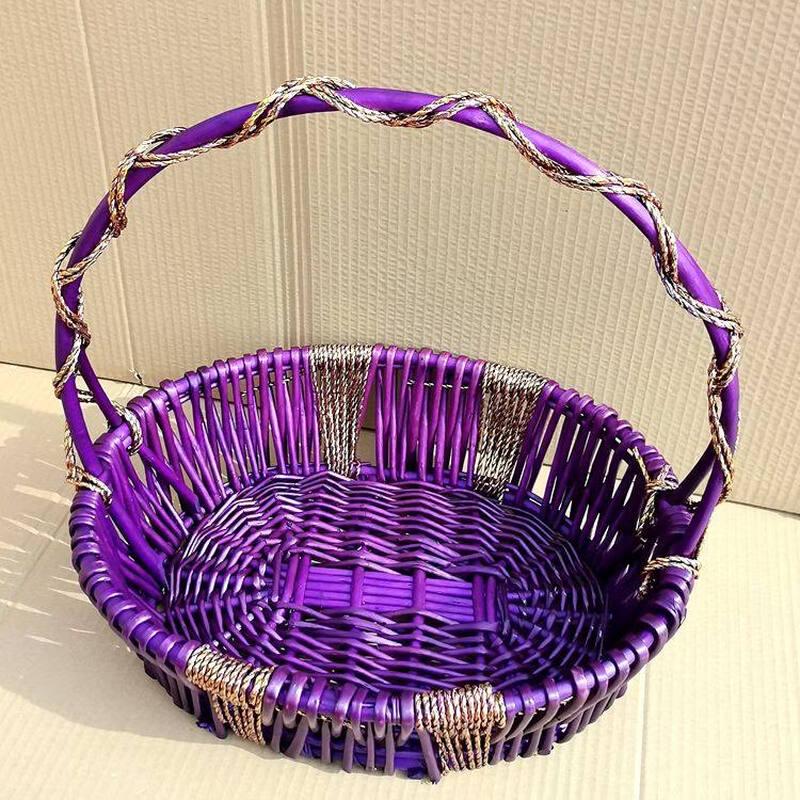 Hand-Woven Rattan Gift Basket