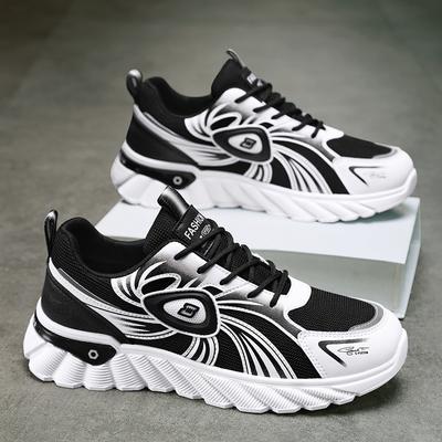 Nouvelles Chaussures de Course Respirantes en Mesh pour Homme Été Chaussures de Sport Décontractées Streetwear Tendance avec Semelle Épaisse et Design Confortables Cosy