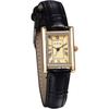 "Women's Analog Quartz Watch Silver Black Leather Strap Antique Waterproof Fashion Accessory"